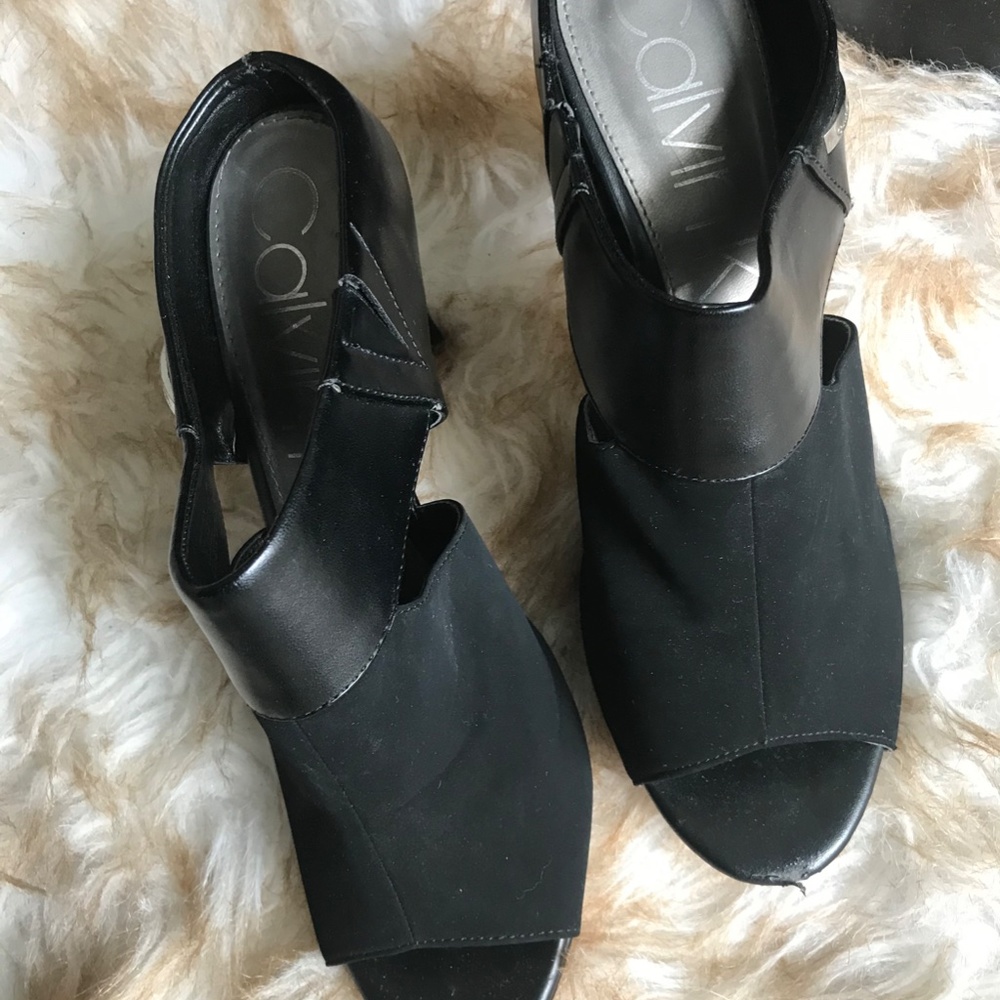 Black Calvin Klein Heels Size 9